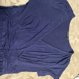 1 Navy / 1 Cranberry maxi dresses with pockets.